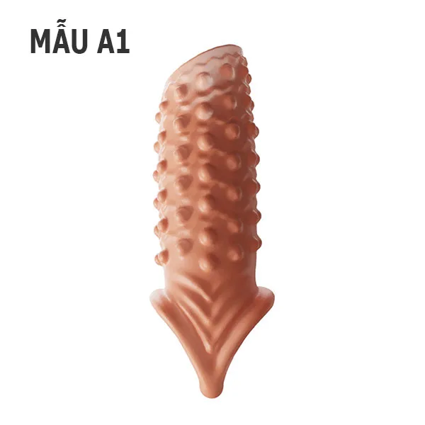 Textured Beaded Open Tip Sleeve Stimulate Both Partners — hình 2
