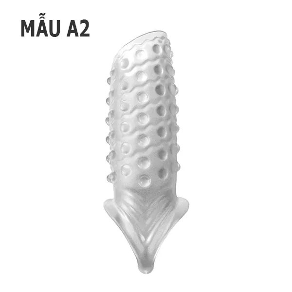 Textured Beaded Open Tip Sleeve Stimulate Both Partners — hình 3