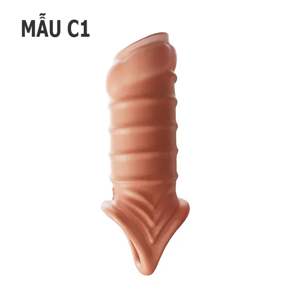 Textured Beaded Open Tip Sleeve Stimulate Both Partners — hình 6