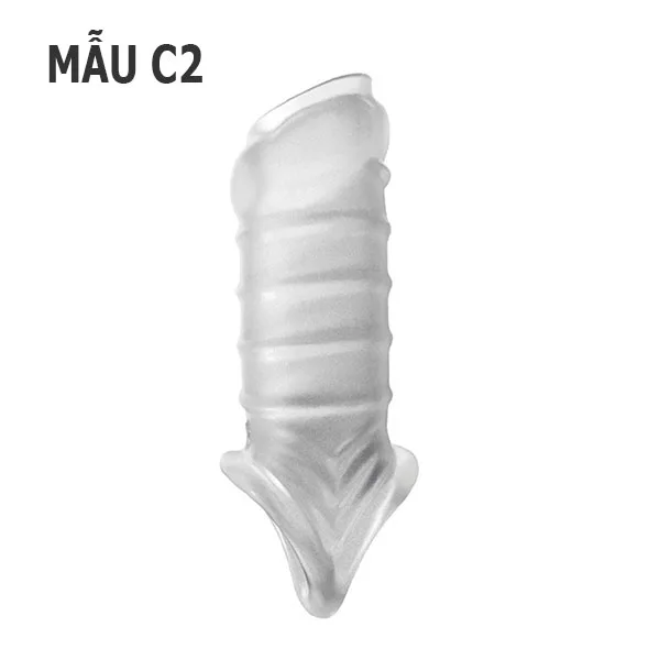 Textured Beaded Open Tip Sleeve Stimulate Both Partners — hình 7