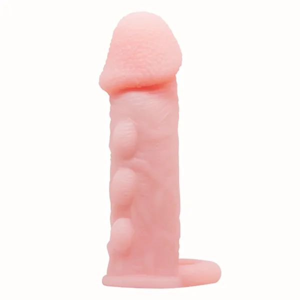 Brave Man Ultra-Soft Silicone Penis Enhancer Condom for — hình 2