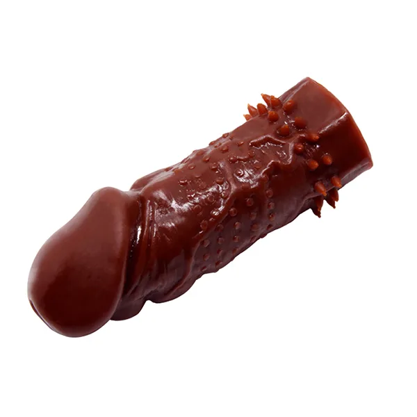 Wolftooth Sleeve Soft Silicone Penis Enlarger Delay Condom — hình 4
