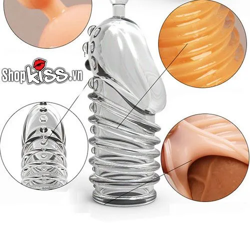 Bumpy Beaded Sleeve Enhancer Ultra Realistic Penis Extension — hình 5