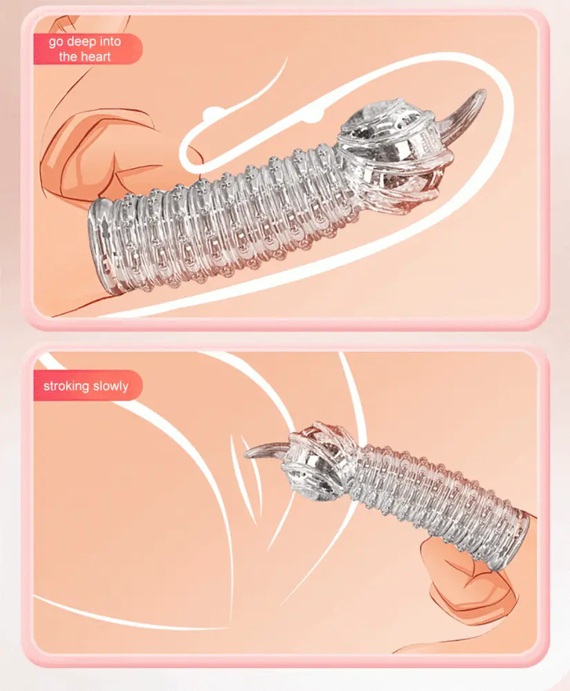 JIYU Finger Sleeve Vibrating Condom for Intense Female — hình 9