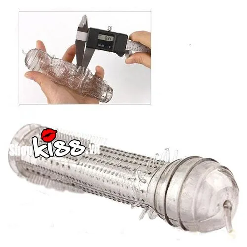 Ultra Thin Spiked Penis Sleeve Soft Silicone Enhancer — Made from high-quality medical-grade polymer, it offers an
