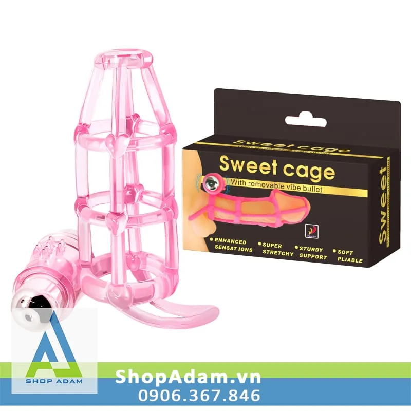 Sweet Cage Super Vibrating Silicon Flexible Cock Ring — Innovative Cage Design for Maximum Sensation