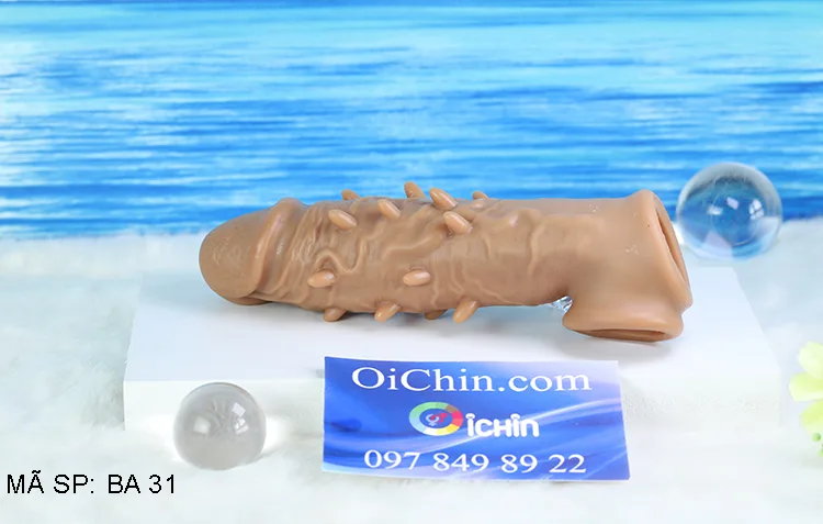 Textured Soft Silicone G-Spot Condom Secure Strap — hình 4