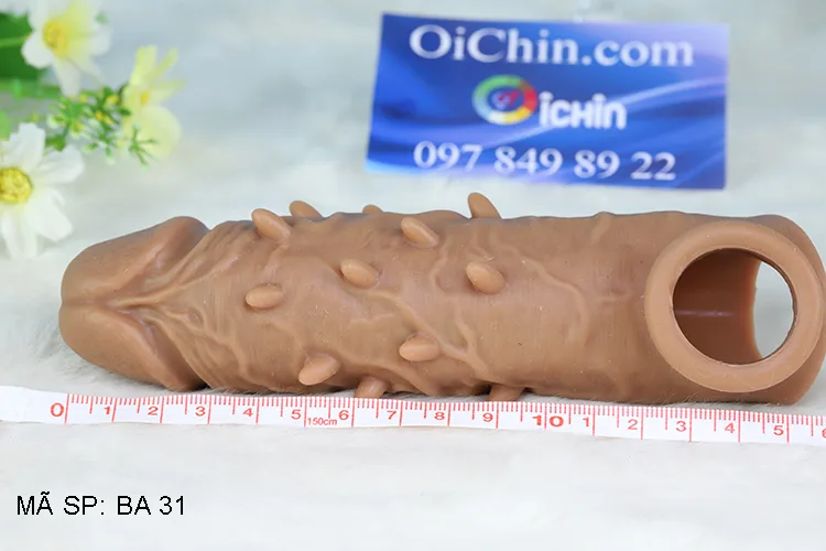 Textured Soft Silicone G-Spot Condom Secure Strap — hình 2