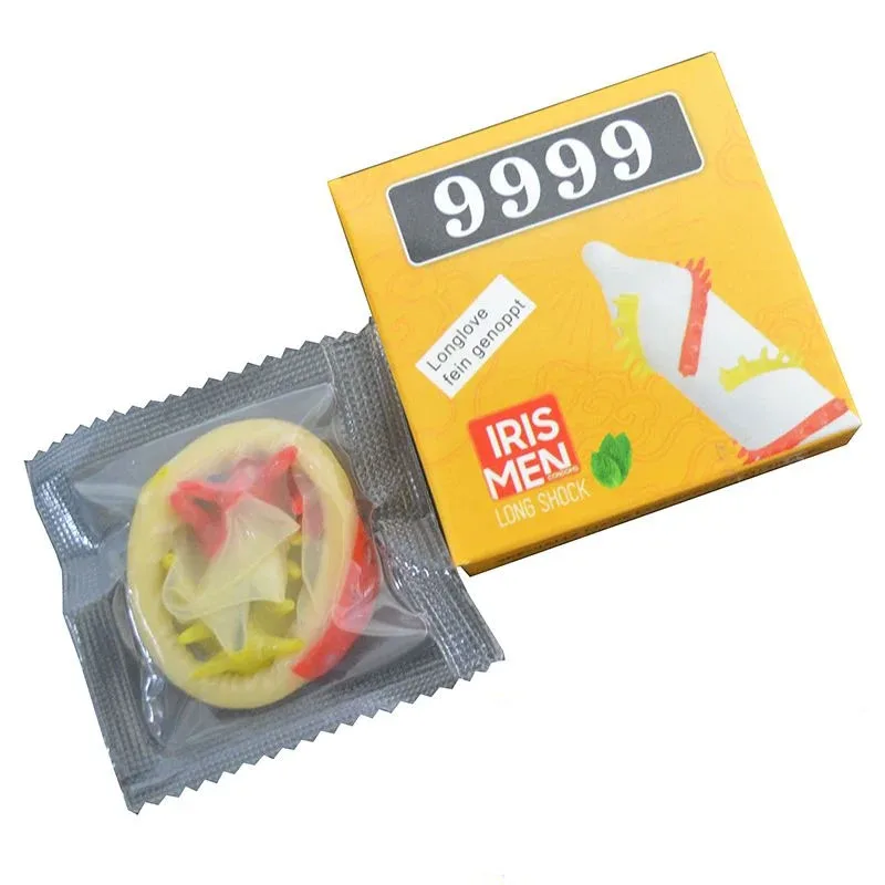 Iris Men 9999 Super Spiky Condom Box 2 Stimulating Textured — Unique Design for Ultimate Stimulation