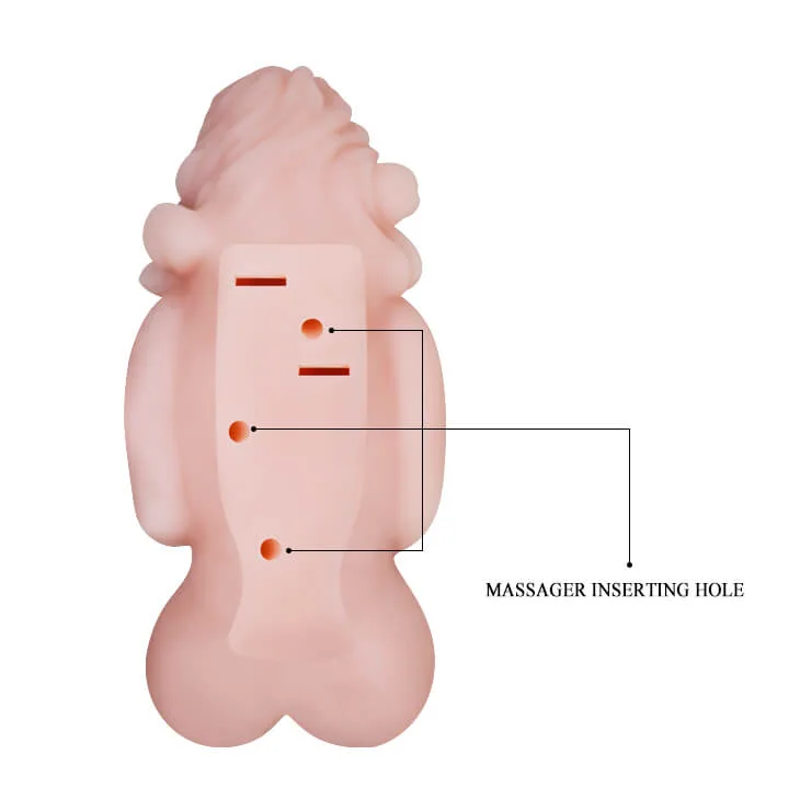 BB05D Mini Silicone Male Masturbation Doll Safe Health Grade — hình 4