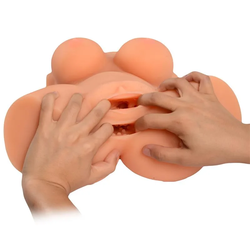 BB12 soft silicone half-body sex doll, male relief — Compact & Easy to Maintain