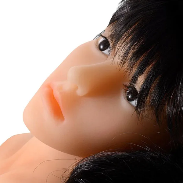 Silicone Beautiful Doll 62cm Pink Hair Male Masturbation — The long flowing hair adds an extra touch of charm, perfect