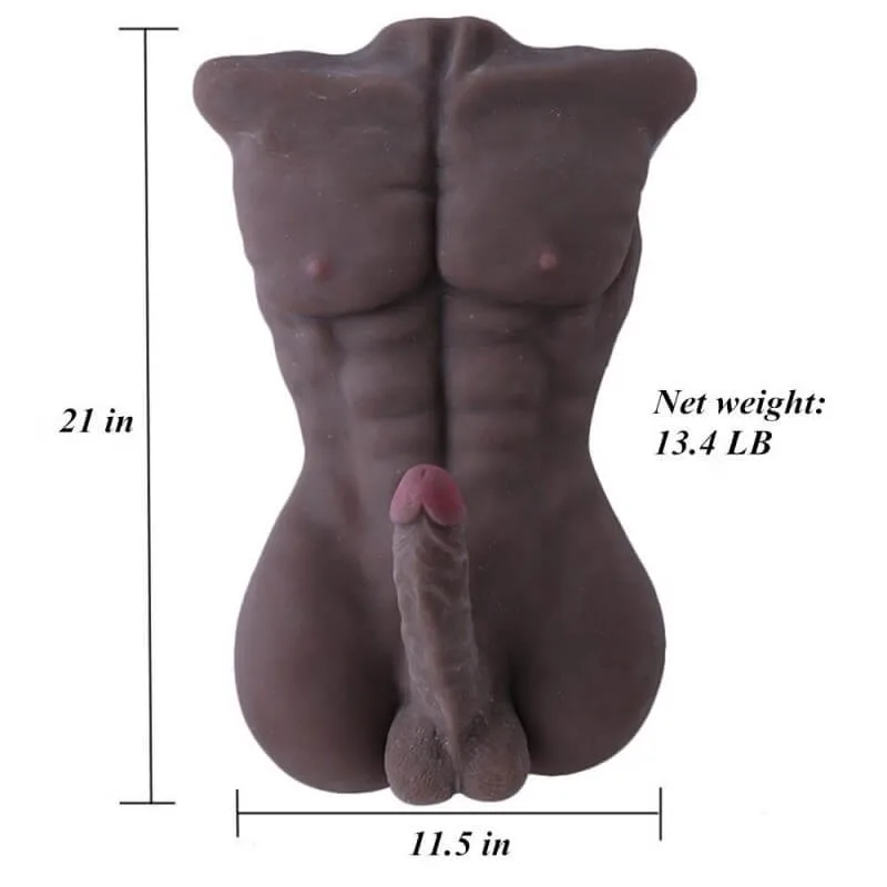 BB12B Male Half Body Sex Doll Female Masturbation Toy — hình 11