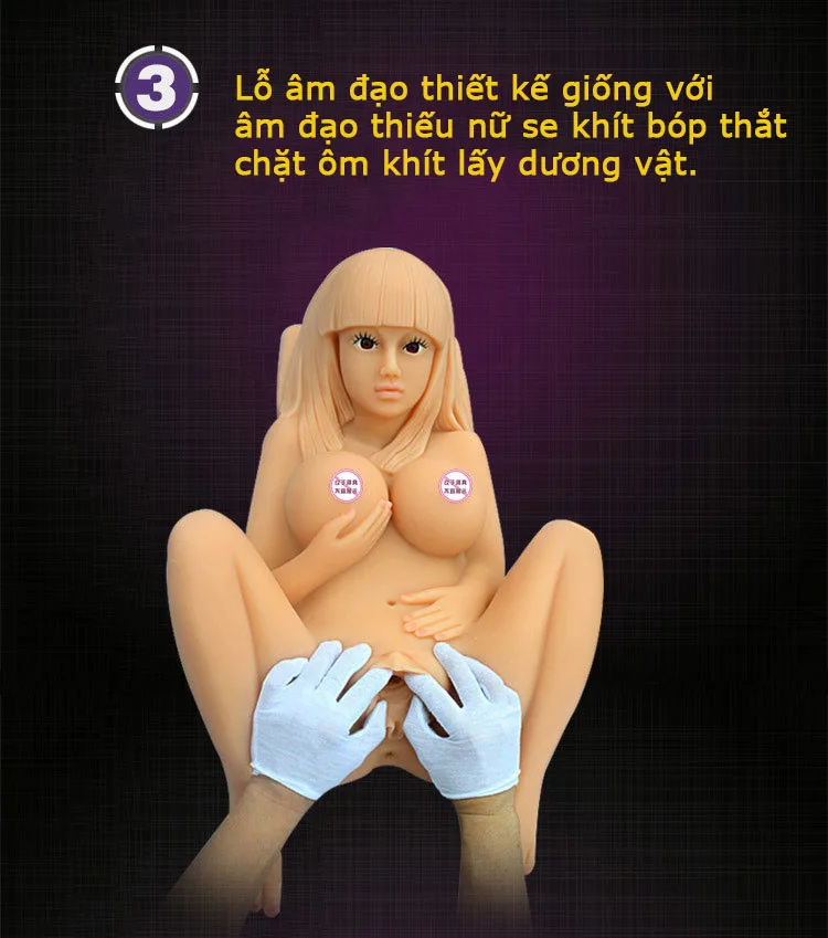 Angela Lifelike Silicone Sex Doll 14kg Compact Size 77x40cm — hình 9