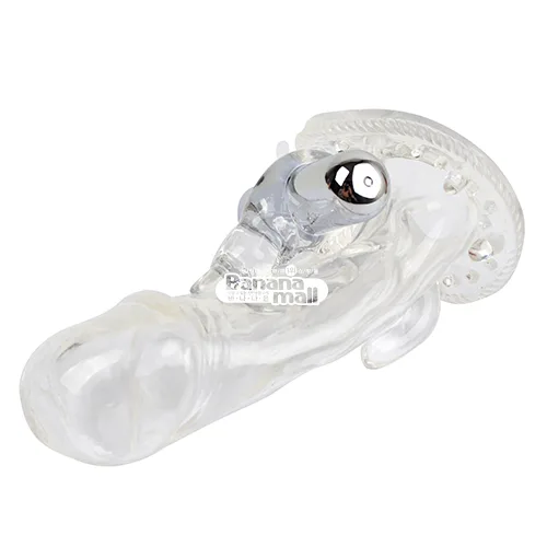 Brave Man Silicone Vibrating Penis Sleeve Condom — hình 2