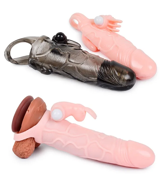 Brave Man Double-Ended Super Vibrating Penis Sleeve Strong — hình 3