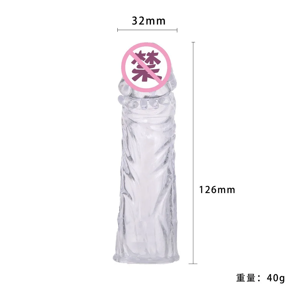 Smooth Size Enhancing Condom 4cm Extra Length — This premium product boosts length by 4 cm and girth by 0.5
