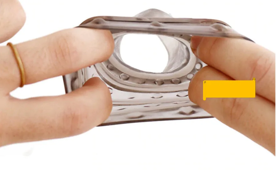 Anti-Slip Middle Ringed Penis Condom Enhance Duration — Boost Size and Secure Fit for Lasting Enjoyment
