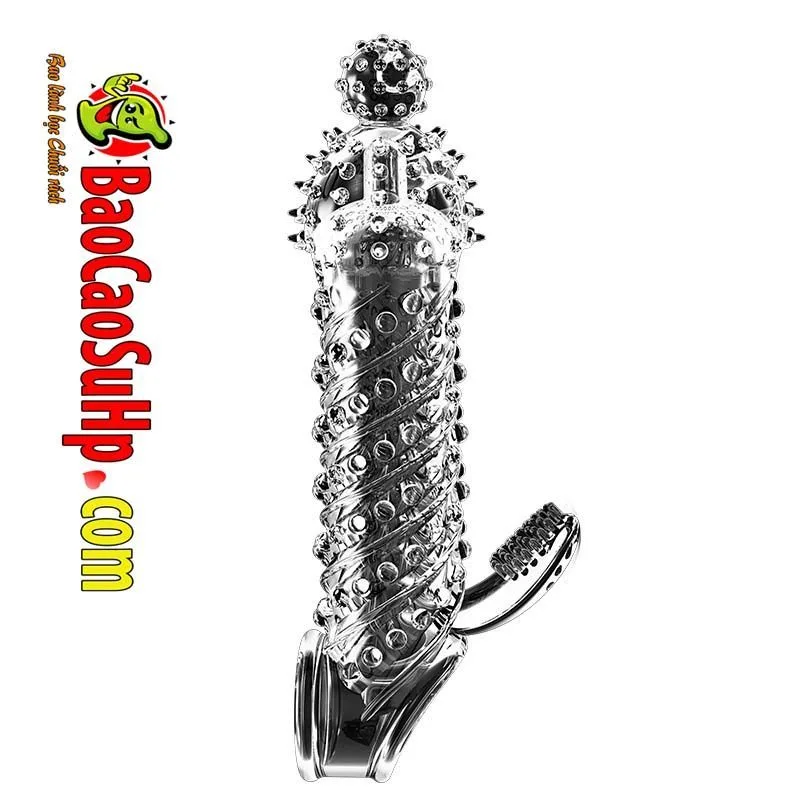 Tiger Leopard Textured Donden Open Tip Condom Boost — hình 2