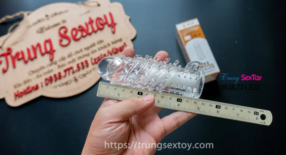 Textured Ribbed Penis Sleeve for Maximum Pleasure, Tight Fit — Unique Textured Design for Maximum Stimulation