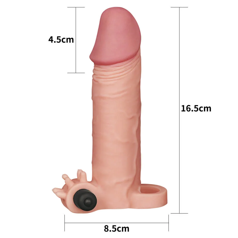 Lovetoy Pleasure X-Tender 5cm Extension Silicone Vibrating — hình 2