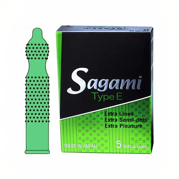 Sagami Type E Textured Condom for Stronger Sensation Japan — Easy to Use Instructions