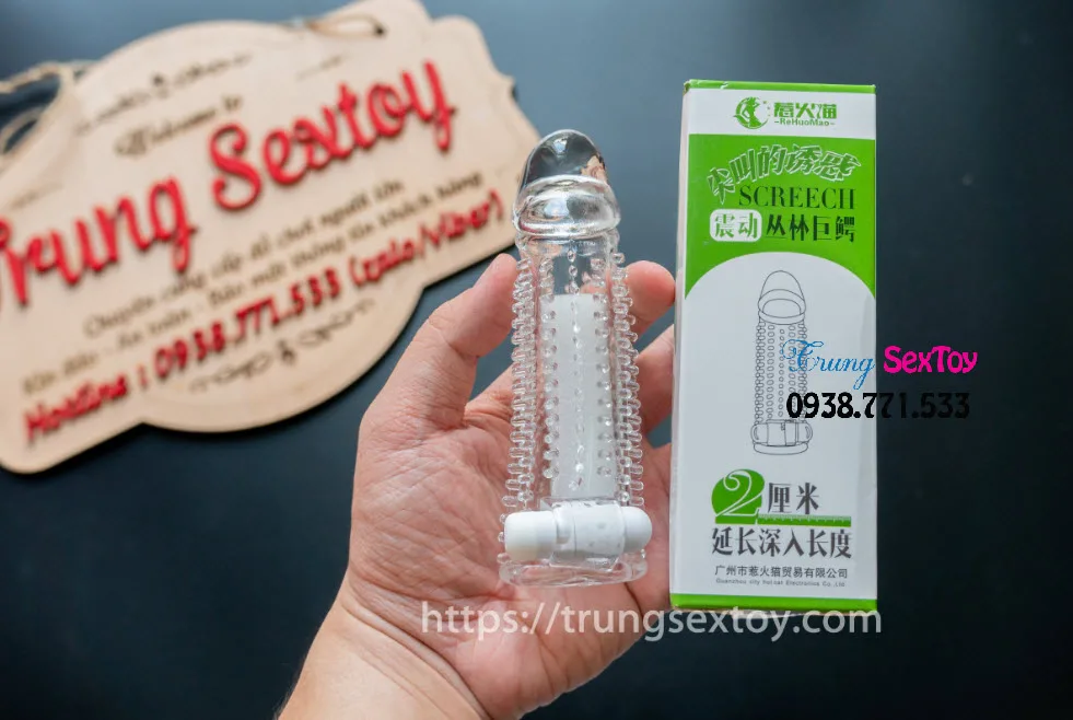 Screech Textured Vibrating Condom Delay Premature — Designed for Ultimate Comfort and Pleasure