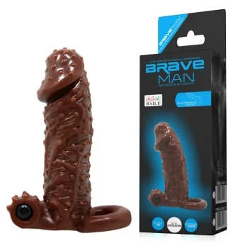 BD04C Vibrating Ribbed Condom for Intense Pleasure — hình 5