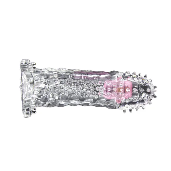 Rechargeable Spiked Cock Sleeve with Vibration BD07 — Rechargeable Spiked Cock Sleeve with Vibration BD07Soft