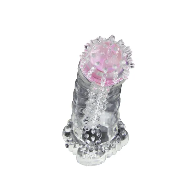 Rechargeable Spiked Cock Sleeve with Vibration BD07 — Rechargeable Spiked Cock Sleeve with Vibration BD07The