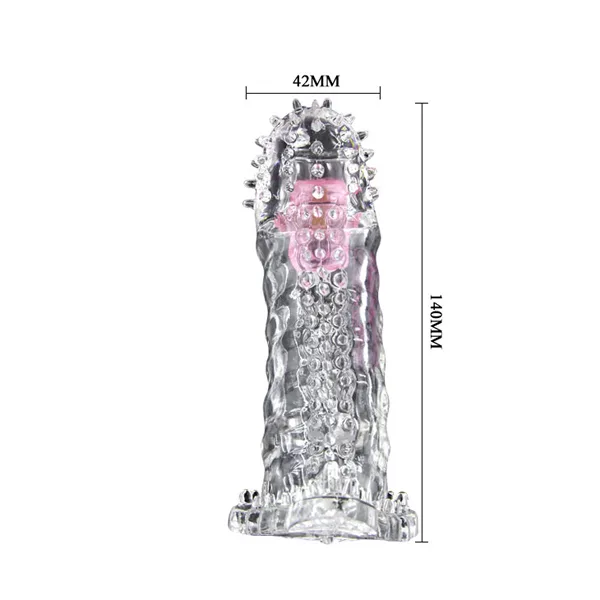 Rechargeable Spiked Cock Sleeve with Vibration BD07 — Rechargeable Spiked Cock Sleeve with Vibration BD07The (2)