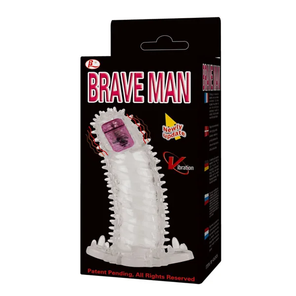 Rechargeable Spiked Cock Sleeve with Vibration BD07 — Rechargeable Spiked Cock Sleeve with Vibration BD07Generous