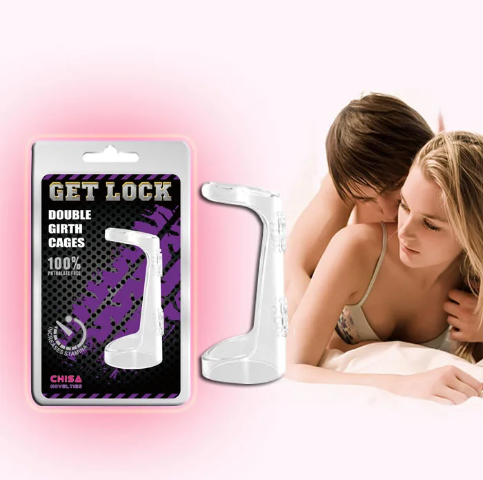 Chisa BD10B Penis Enhancer Ring Increase Size Firmness Clear — hình 2