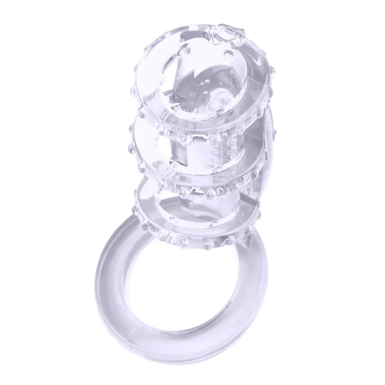 Get Lock Vibrating Ribbed Delay Condom Stimulating Couples — hình 2