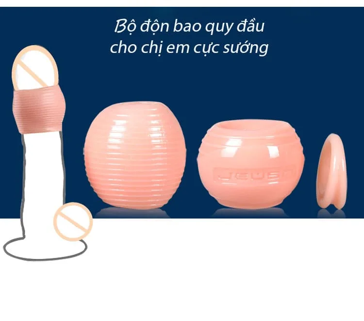 BD10H Penis Head Sleeve Condom For Size & Stimulation — hình 8