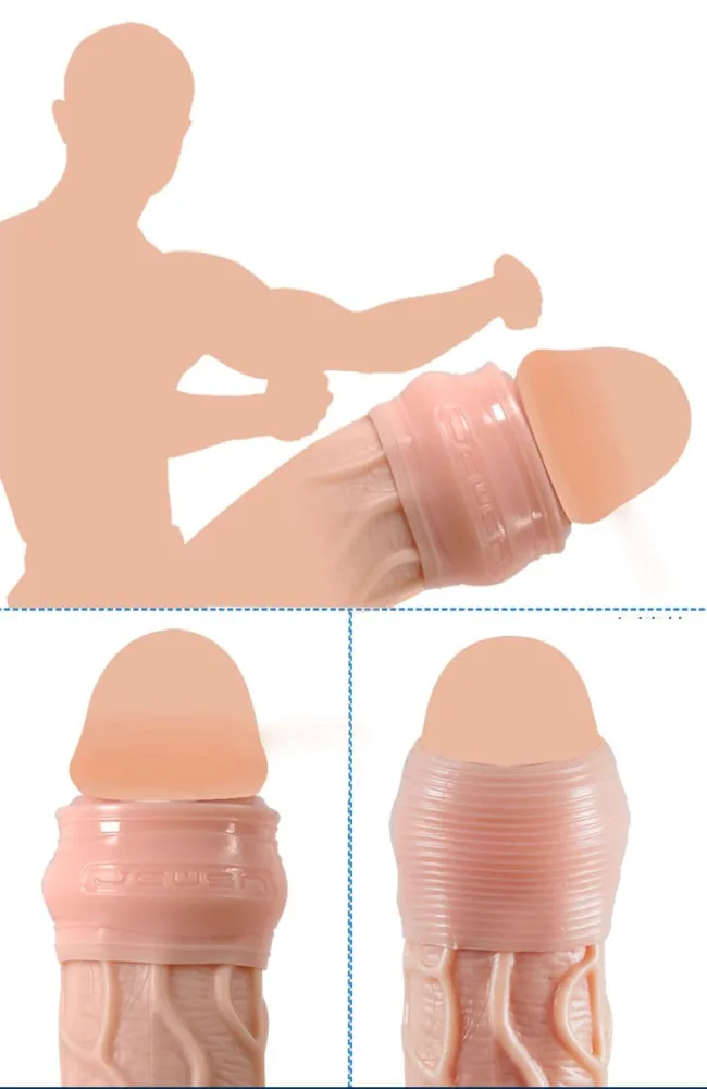 BD10H Penis Head Sleeve Condom For Size & Stimulation — hình 5