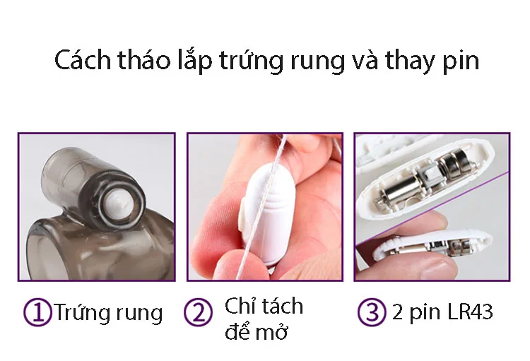 Silicone Cock Ring with Vibrations Enhance Erection Delay — hình 3