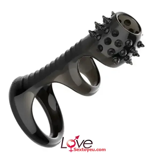 Silicone Gland Enhancer Sleeve Spiked Delay Condom — hình 6