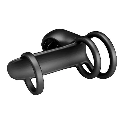 BD10N Male Cock Ring Vibrating Licking Function Pleasure — The innovative design reduces premature ejaculation while