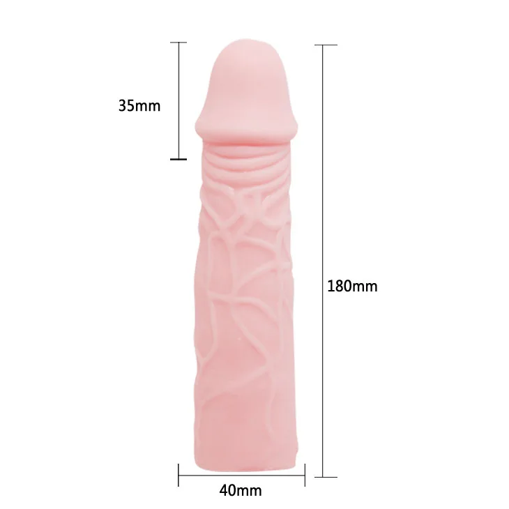Silicone Ribbed Soft Realistic Penis Sleeve Extension — Outstanding Features and Specifications