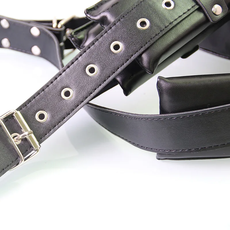SM Spreader Leg Restraint Bondage Leather Fast Delivery — hình 5