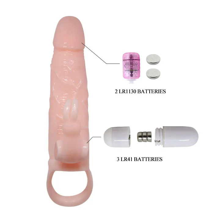 Brave Man Double-Ended Super Vibrating Penis Sleeve Strong — hình 4