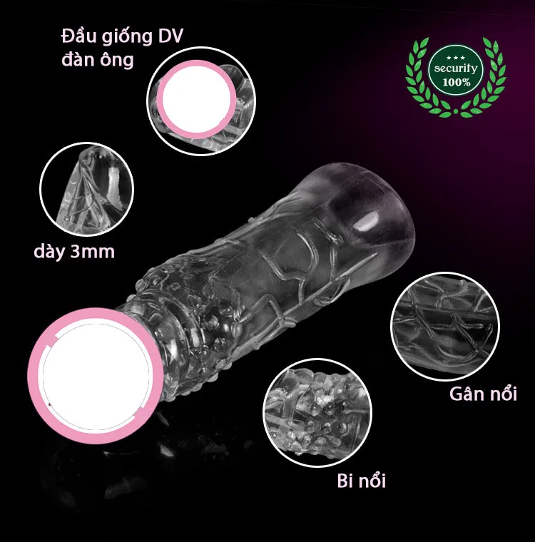Penis Enlargement Sleeve Boost Size Confidence Pleasure — hình 4