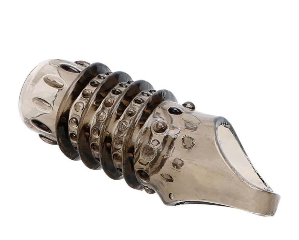 BD20B Spiked Ring Sleeve Enhances Size and Sensation — Both you and your partner will notice a significant