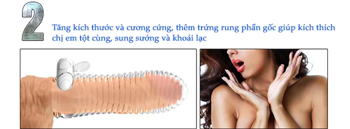CoBiiy Transparent Soft Silicone Vibrating Penis Sleeve — hình 10