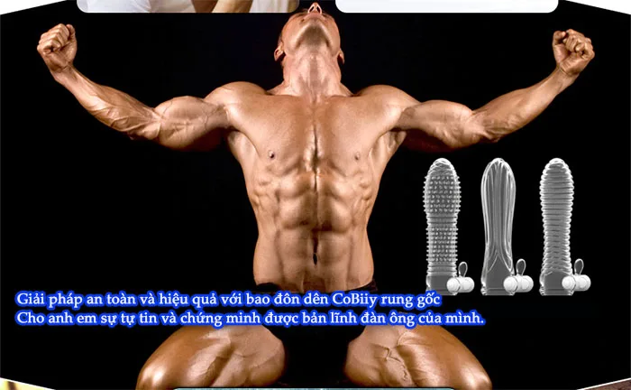 CoBiiy Transparent Soft Silicone Vibrating Penis Sleeve — hình 5