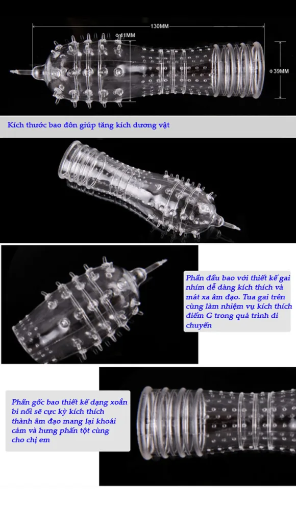 CoBiiy Ultra Thin Ribbed Cock Sleeve for Extra Stimulation — hình 5