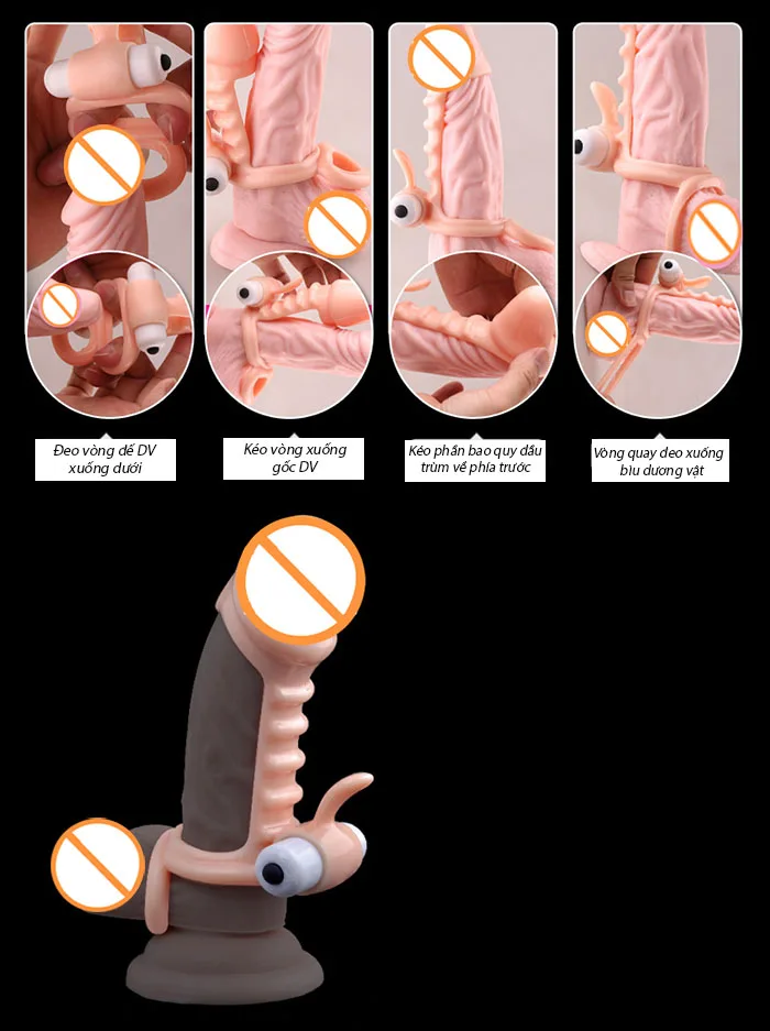 Unique Fishbone Vibrating Condom for Prolonged Male Stamina — hình 4