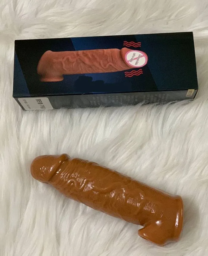 BD36 Silicone Penis Sleeve Ball Ring Size Enhancer Delay — hình 5