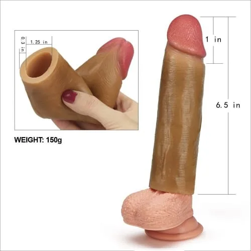 BD40 Soft Silicone Realistic Penis Extension Condom — Premium Features for Superior Performance